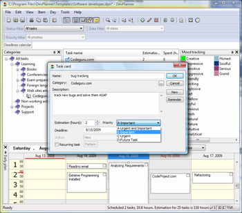 DevPlanner screenshot 4