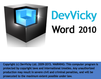 DevVicky Word 2010 screenshot