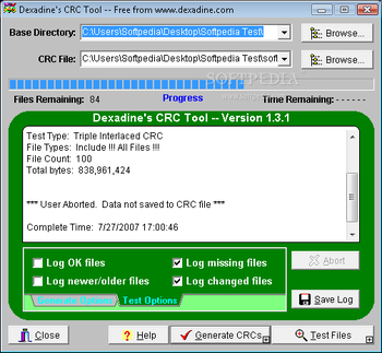 Dexadine's CRC Tool screenshot