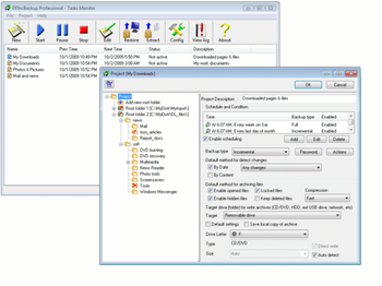 DFIncBackup Professional screenshot