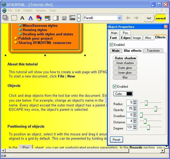 DFM2HTML screenshot 3