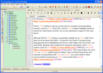 DForD TeXCoding screenshot