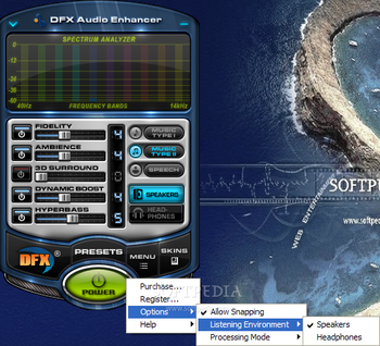 DFX Audio Enhancer for Musicmatch (formerly DFX for Musicmatch) screenshot 2
