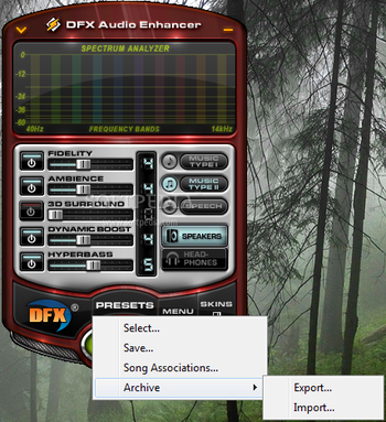 DFX Audio Enhancer for Winamp screenshot 2