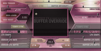 DFX Buffer Override screenshot