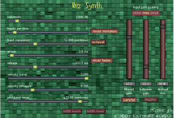 DFX Rez Synth screenshot