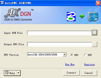 DGN to DWG Converter screenshot
