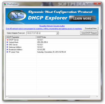 DHCP Explorer screenshot