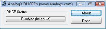 DHCP Fix screenshot
