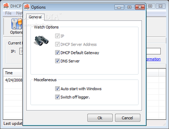 DHCP Watcher screenshot 2