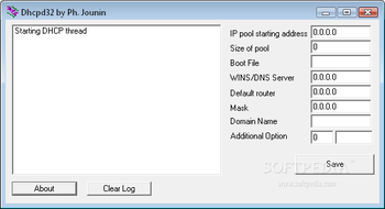DHCPD32 screenshot