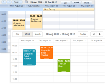 DHTMLX Scheduler .NET screenshot