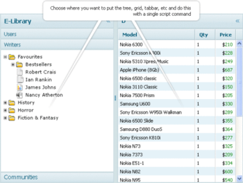 dhtmlxLayout  Standard screenshot