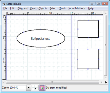 DiaCze - diagram drawing software UML, ERD screenshot 2