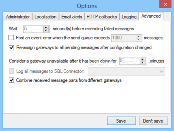 Diafaan SMS Server - full edition (formerly Diafaan Message Server) screenshot 16