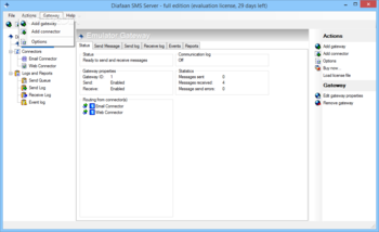 Diafaan SMS Server - full edition (formerly Diafaan Message Server) screenshot 4