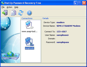 Dial-Up Password Recovery FREE screenshot