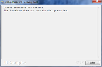 Dialup Password Recovery Tool screenshot 2