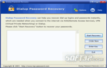 Dialup Password Recovery screenshot 2