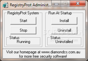 DiamondCS RegProt screenshot 2