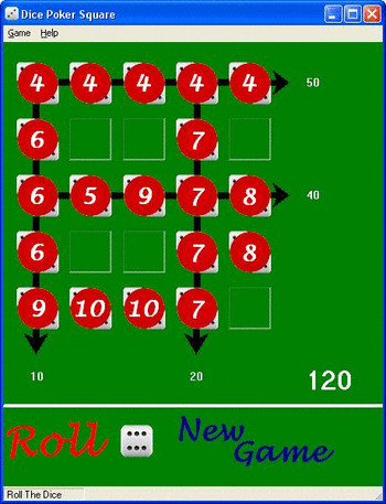 Dice Poker Square screenshot