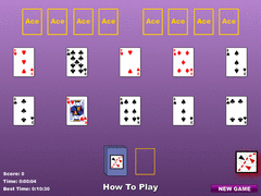 Dice Solitaire (3 pass) screenshot