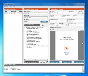 DICOM Printer screenshot