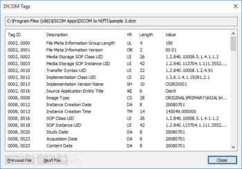 DICOM to NIfTI screenshot 4