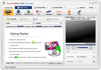 Dicsoft DVD to 3GP Converter screenshot 3