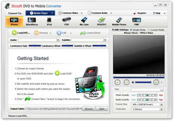 Dicsoft DVD to Mobile Converter screenshot 3