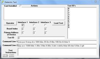 Dielectric Test screenshot