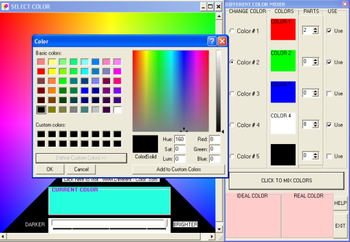 Different Color Mixer screenshot