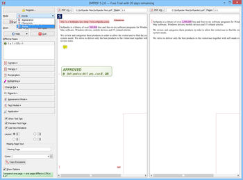 DiffPDF screenshot 2