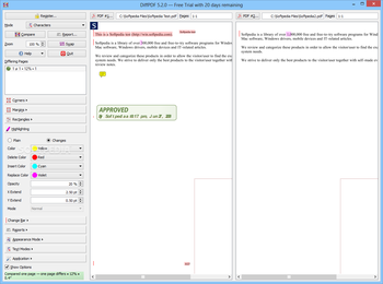 DiffPDF screenshot 5
