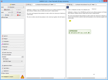 DiffPDF screenshot 6