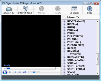 Digeus Online TV Player screenshot