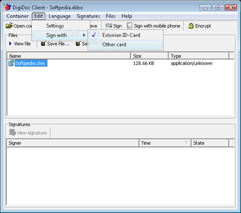 DigiDoc Client screenshot 2