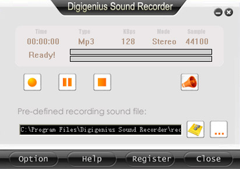 DigiGenius Sound Recorder screenshot