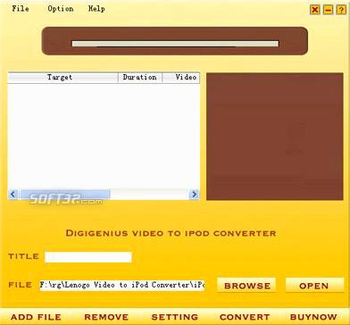 DigiGenius Video to iPod Converter screenshot 2
