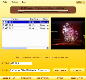 DigiGenius Video to iPod Converter screenshot 3