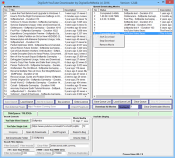DigiSoft YouTube Downloader screenshot