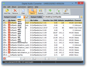 Digital Audio Converter screenshot