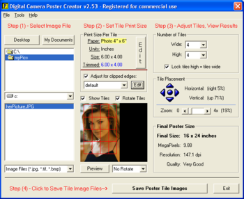 Digital Camera Poster Creator screenshot 3