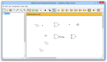 Digital Circuit Educational Simulator screenshot