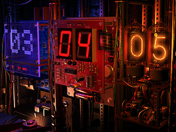 Digital Clock 3D Screensaver screenshot