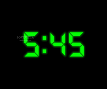 Digital Clock Screen Saver screenshot