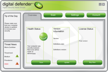 Digital Defender Antivirus screenshot