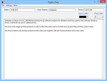 Digital Diary screenshot
