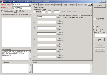 Digital Edge Information System screenshot