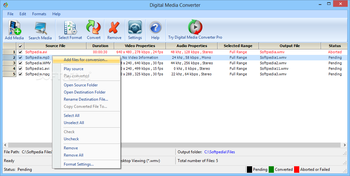 Digital Media Converter screenshot